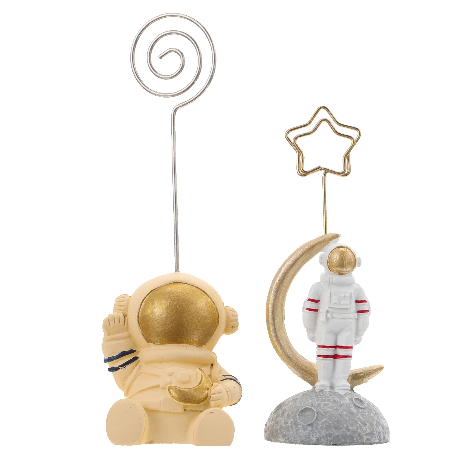 

Table Holder Clips Memo Holdersstand Number Wedding Photo Picture Astronaut Tags Wood Mini Signs Lovely Home Clamp Name