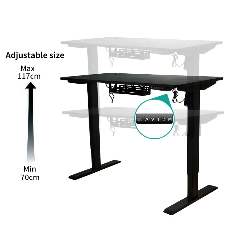 

Free Shipping Multifunction Motor Electric lifting Office Tables Gaming Standing Computer Height Adjustable Desk