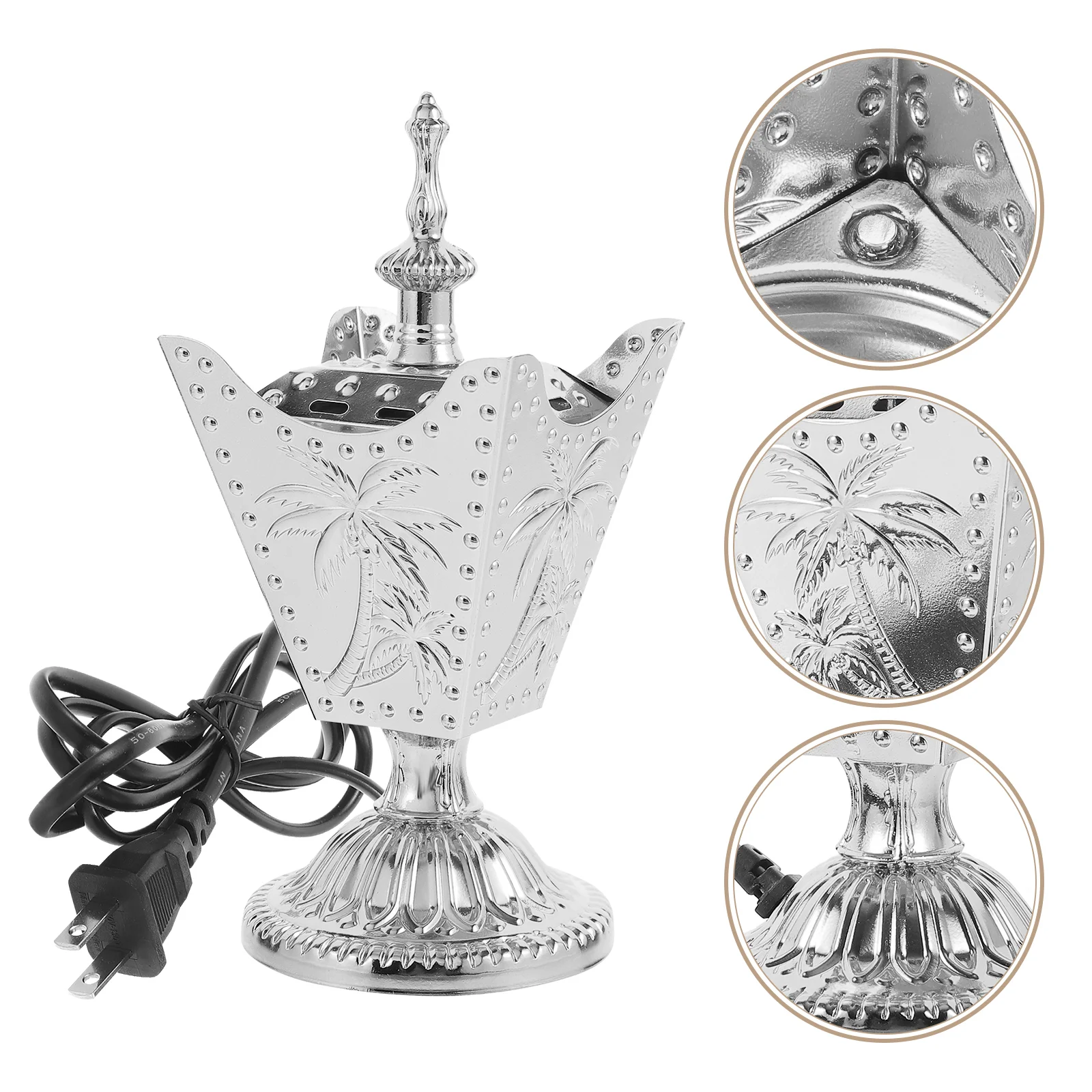 Ароматический подключаемый держатель курильницы подогреватель железные