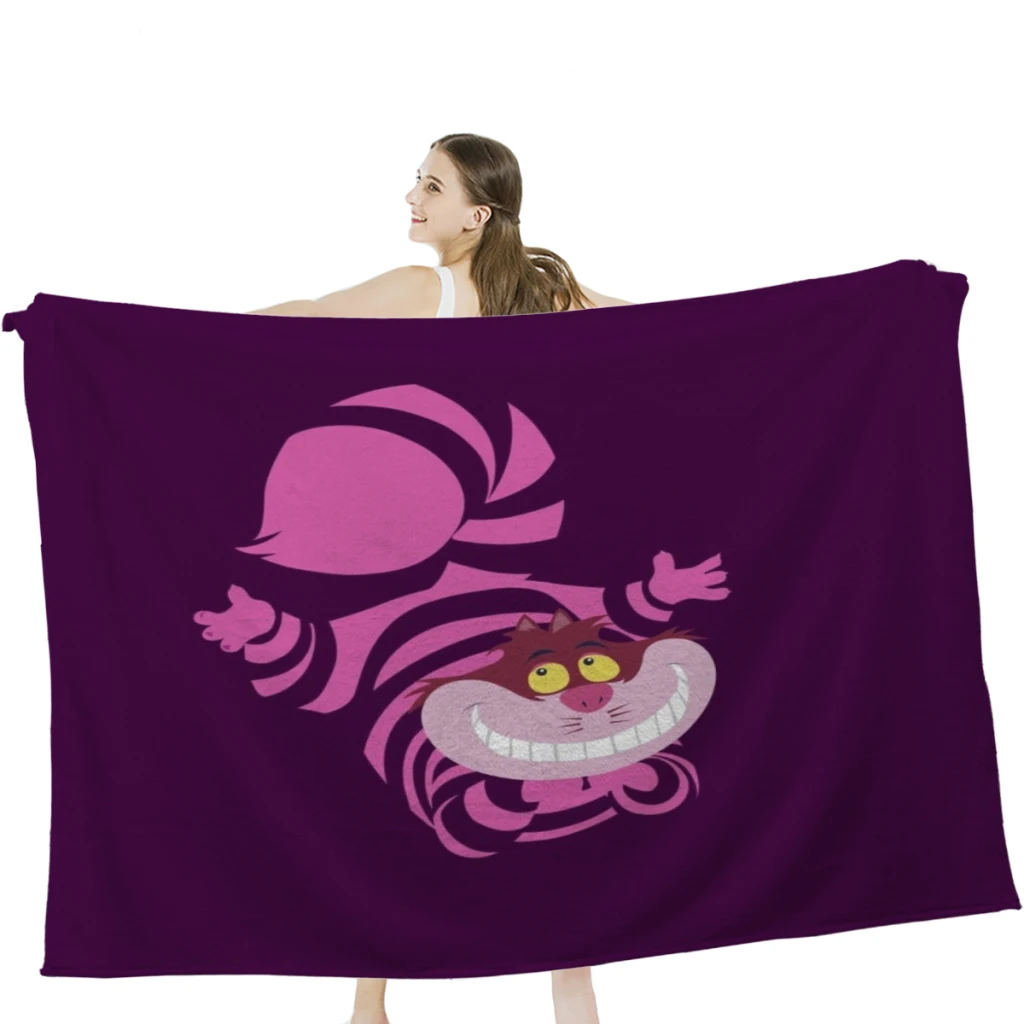 

De-Su Art - Cheshire hire the cat, мягкое Фланелевое флисовое теплое одеяло, кровать, диван для кемпинга и путешествий