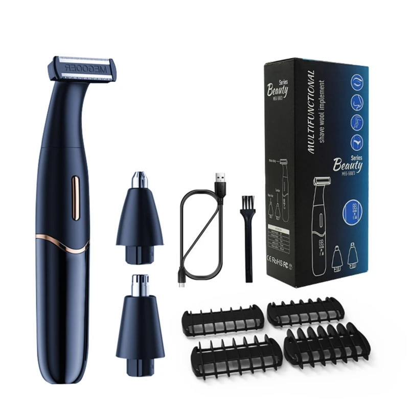 

Cordless Rechargeable Hair Trimmer, Waterproof Electric Razor for Women Painless Wet and Dry Womens Shaver Bikini Trimmer