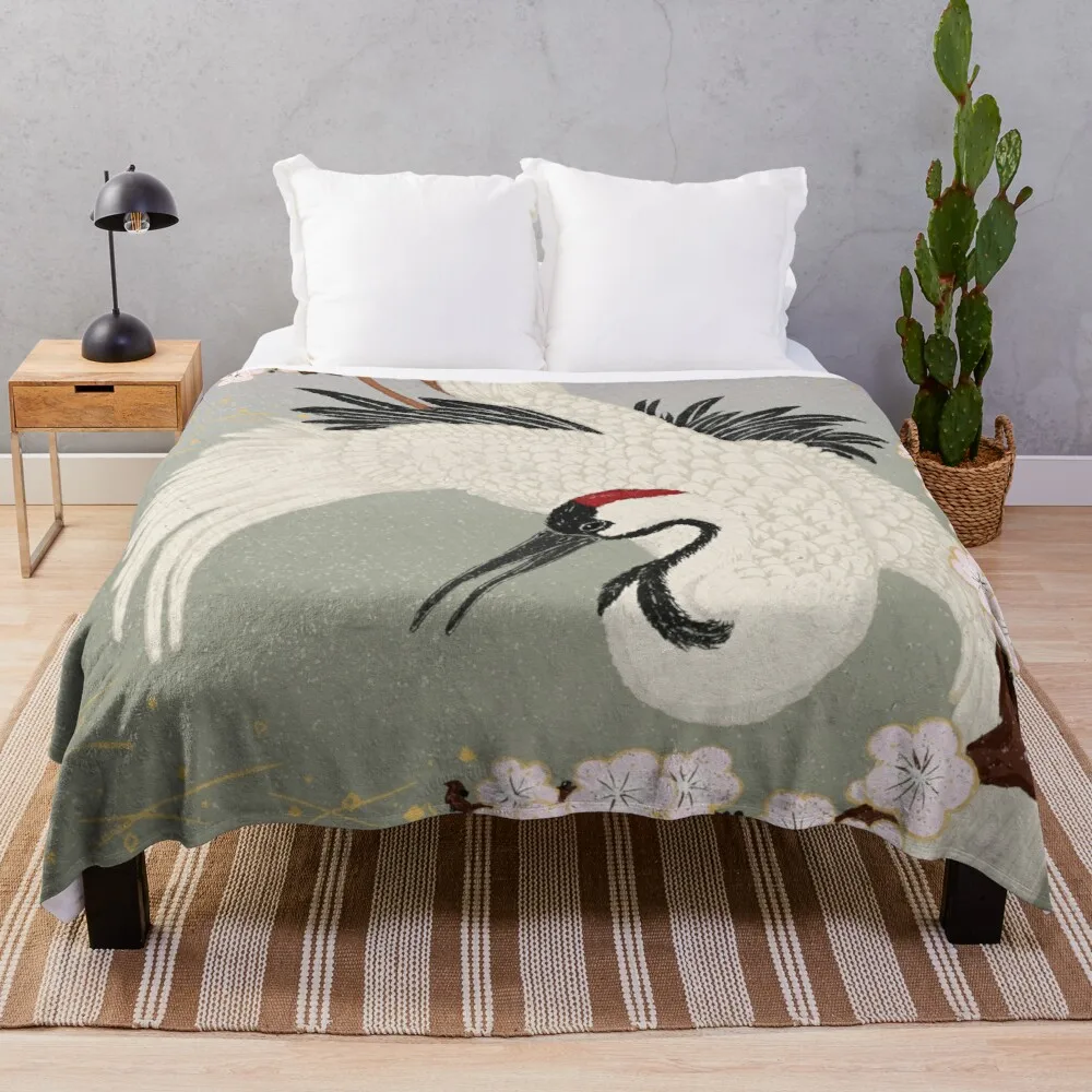 

Japanese Crane Ultra-Soft Micro Fleece Plaid Fleece Throw Blankets