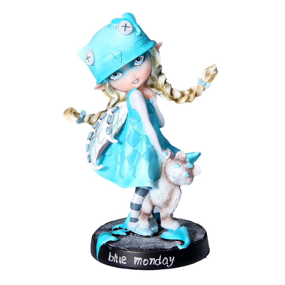 Статуэтка Феи из смолы Волшебная статуя феи домашний декор милый Декор для стола