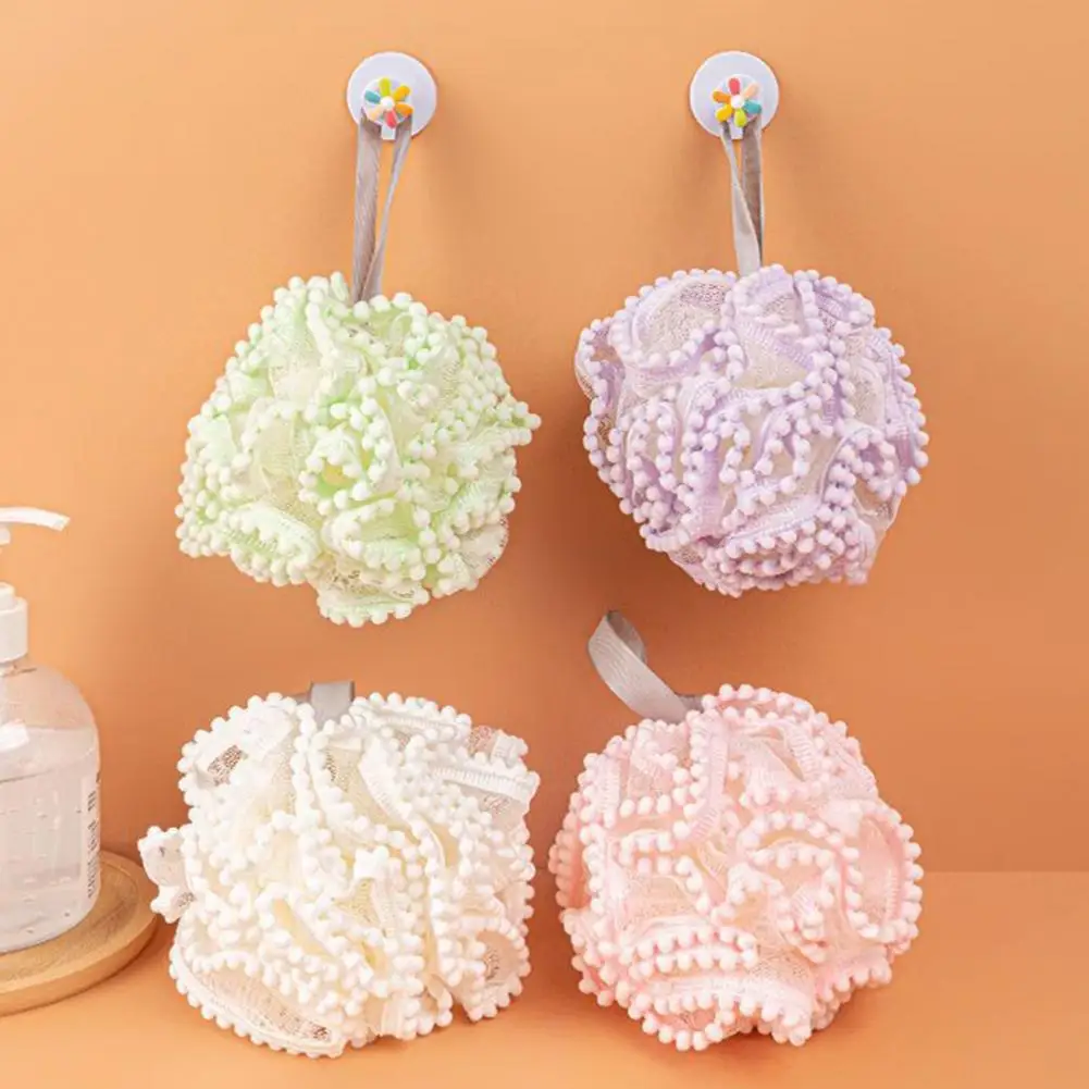 

Soft Shower Mesh 2Pcs Convenient Quick Drying Fluffy Soft Shower Mesh Foaming Sponge Bath Ball Bathroom Accessories