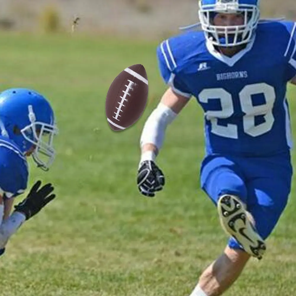 Стандартный американский футбол регби ПВХ нескользящий мяч для детей взрослых