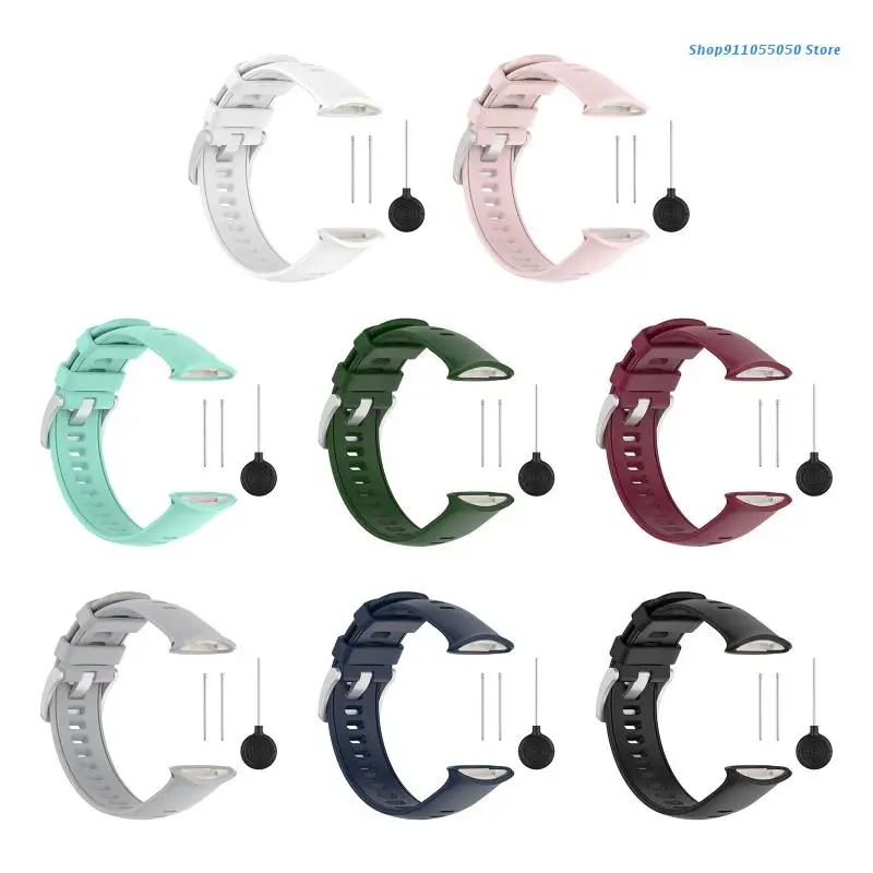 

C5AB Replacement Wristband Soft Silicone Strap Breathable Rubber Band Compatible with Polar VantageV2 Smart Watch