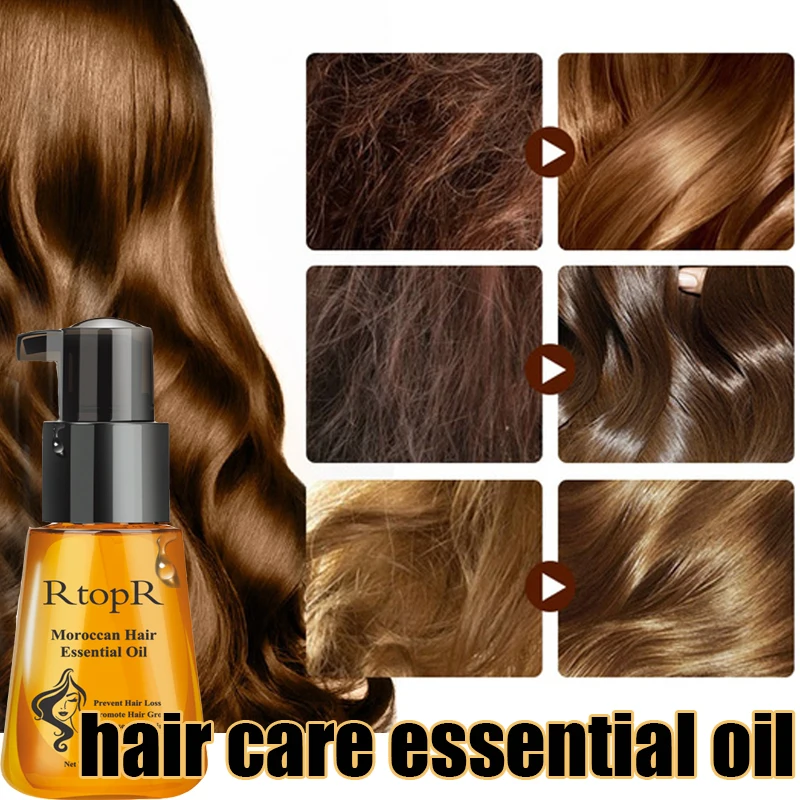 

1PC Moroccan Prevent Hair Loss Product Smooth Silky Hair Growth Essential Oil Damaged Repair Fast Hair Growth Oil Hair Care Rab