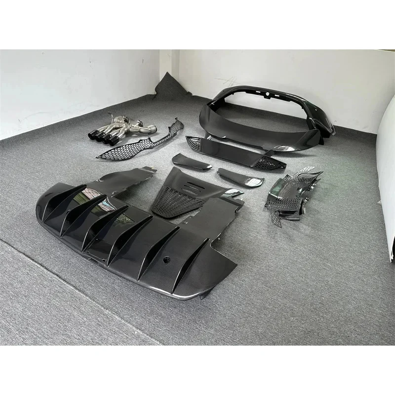 Полный комплект обвеса из карбона для 765LT, подходит для 720S Facelift, задний бампер 765LT, задний спойлер, выхлопная система (art.: 3920d933aec4e) - 3920d933aec4e