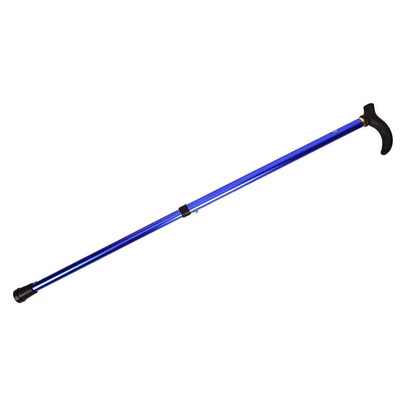 

Telescopic Walking Stick Cane Hiking Rubber Tips 6 Grade Alpenstock for Elderly Aluminium Body Climbing Safety Telescopic Stick