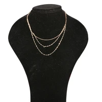 vintage simple multilayer necklace women party jewelry accessories