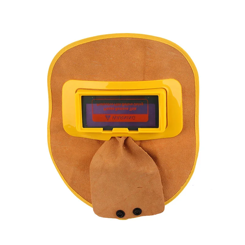 1 шт. Сварочная маска из воловьей кожи с автоматическим затемнением