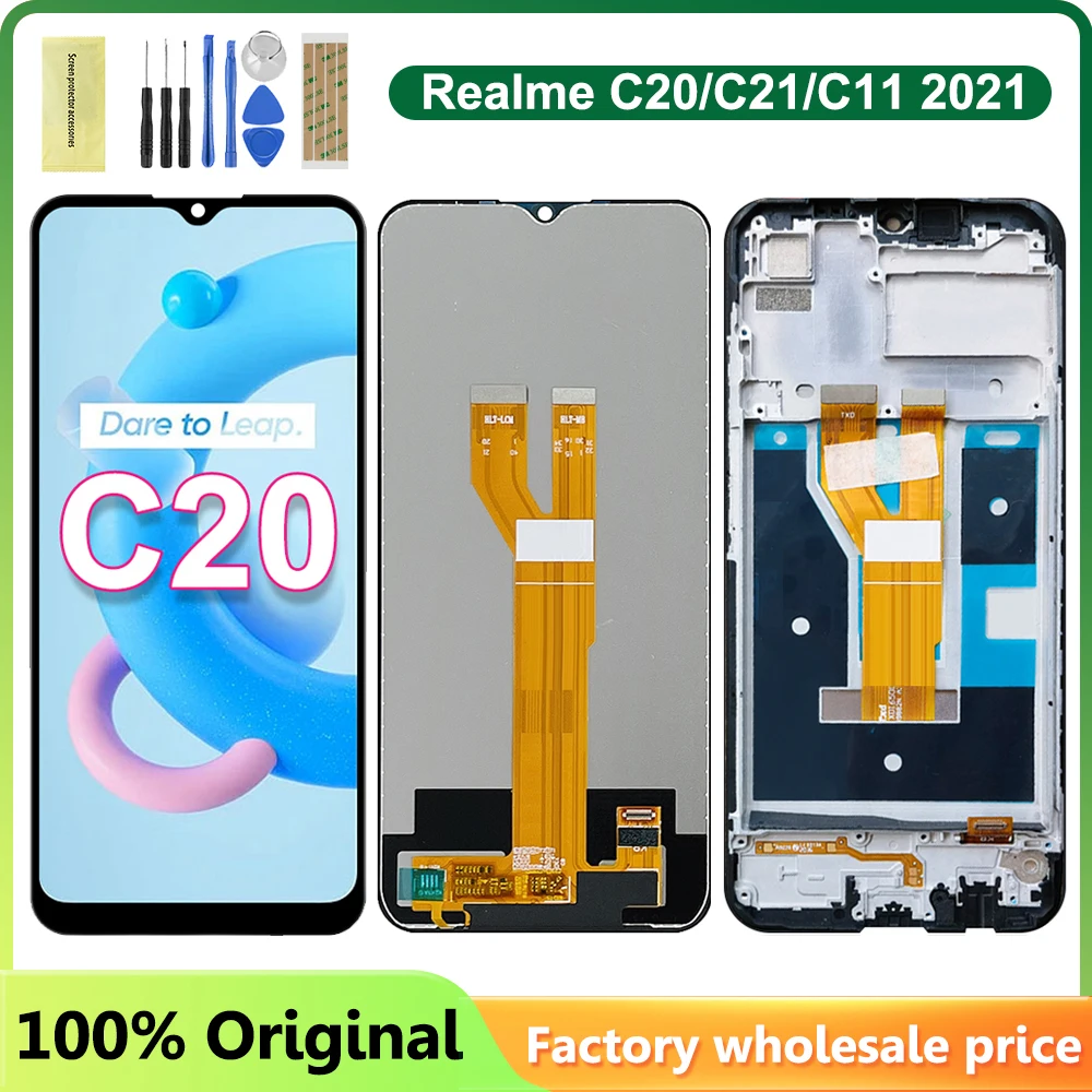 6,5 'оригинальный для Oppo Realme C20 C21 RMX3201 RMX3063 ЖК-дисплей для Realme C11 2021 дисплей