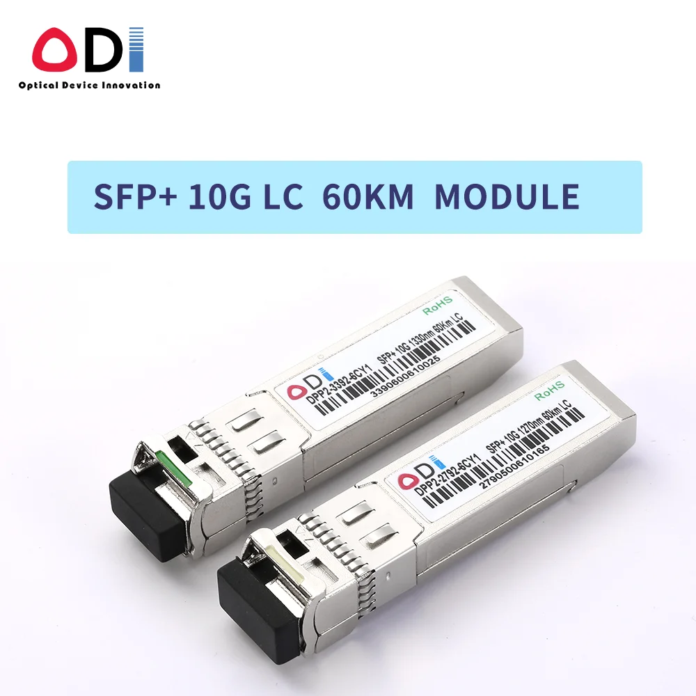 ODI OEM SFP+ 10G 60km WDM cwdm SMF Fiber LC 1270nm Optical huawie ztee aruba Transceiver SFP Module enlarge