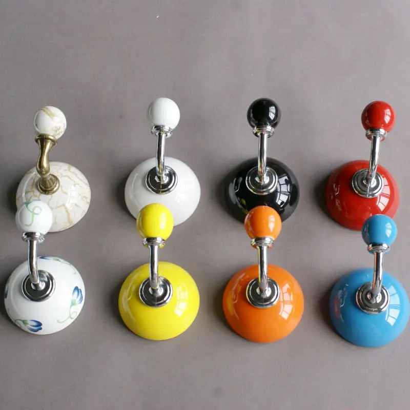 Hanger Colorful Hooks Yellow Blue White
