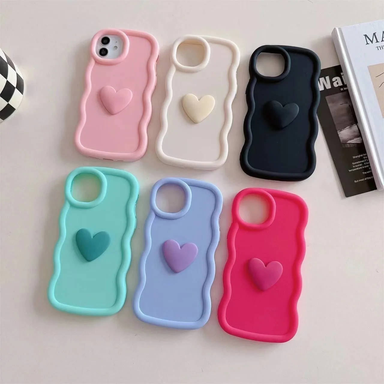 3D Fashion Love Heart Новый чехол для телефона Tecno Spark 30C 8 Go Camon 30 20 19 18T Pro Plus 2025 4G 5G Мягкая