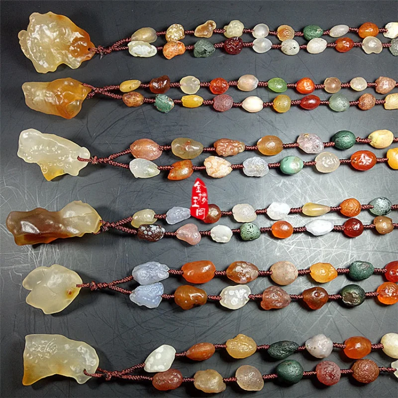 Ювелирные изделия подвеска Alashan Gobi изюм сахар сердце агат сухожилия камень