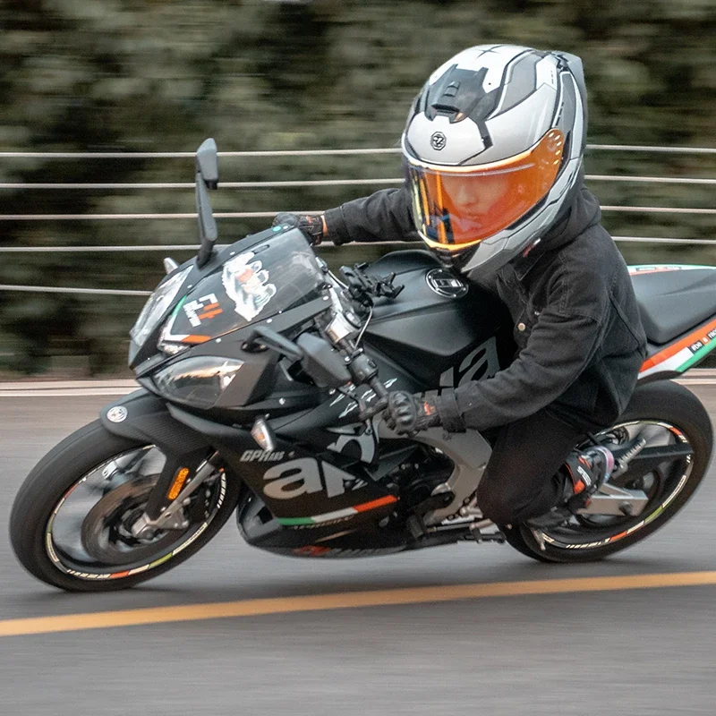 Мотоциклетный шлем ORZ всесезонный для езды по бездорожью локомотивный с большим