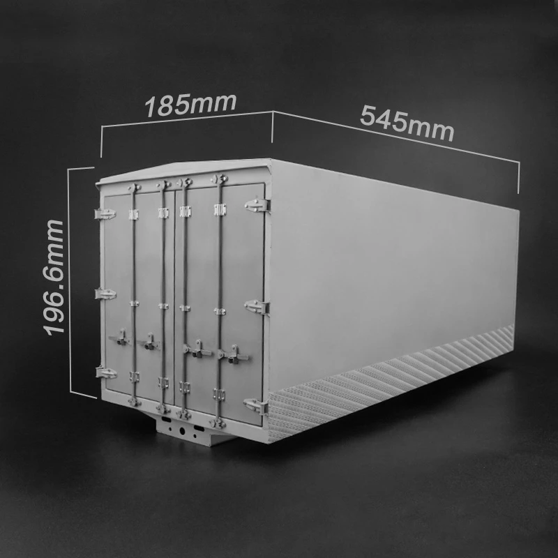 

Stainless Steel Metal Sealed Bucket Cargo Box For 1/14 Rc Truck Tamiya Tractor LESU HINO 700 Rc Cars Diy Modification Part