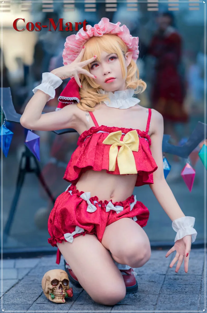 Костюм для косплея фландрид алый из игры Touhou Project фантастический летний