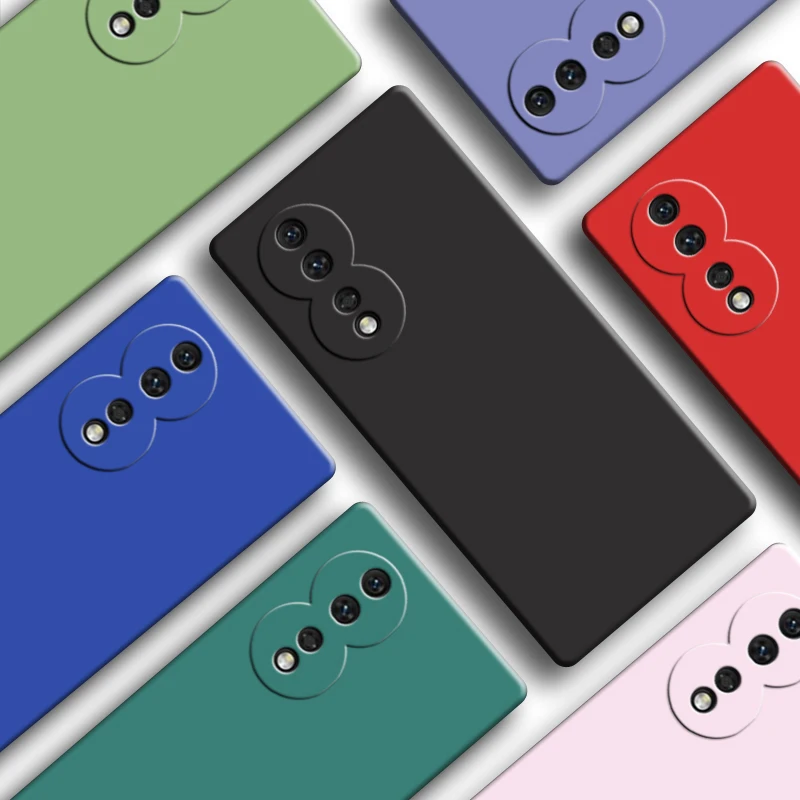 Противоударный чехол для Honor 80 6 67 дюйма жидкий силикон 50 60 70 Pro SE - купить по