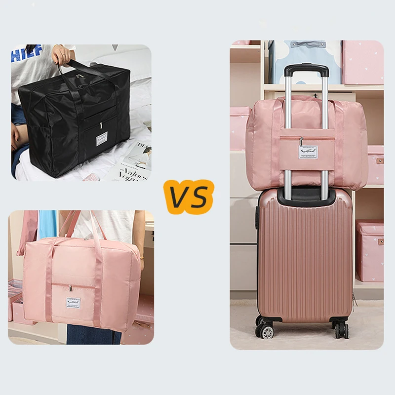 New Large Travel Bag Capacity Students Rolling Luggage Storage Bag Waterproof Folding Suitcase Wheels Trolley Moving Storage Bag