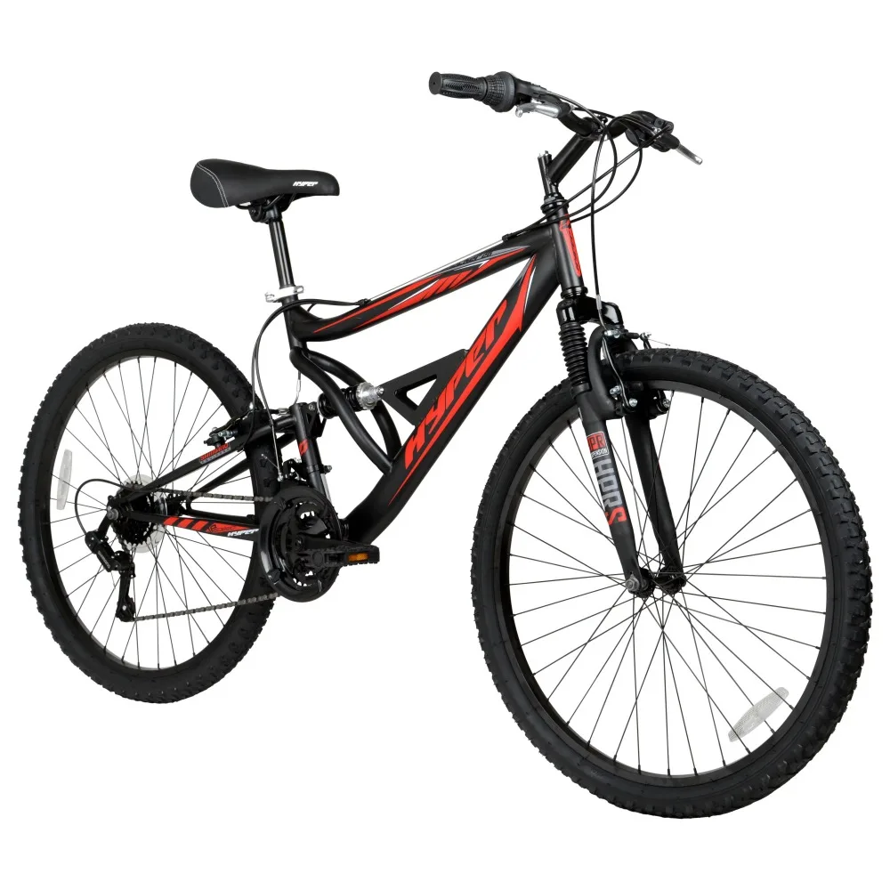 

Новинка 2023, Мужской горный велосипед для гипер-велоспорта с диагональю 26 дюймов, черный, 18-скоростной переключатель с поворотным захватом, прочная стальная рама