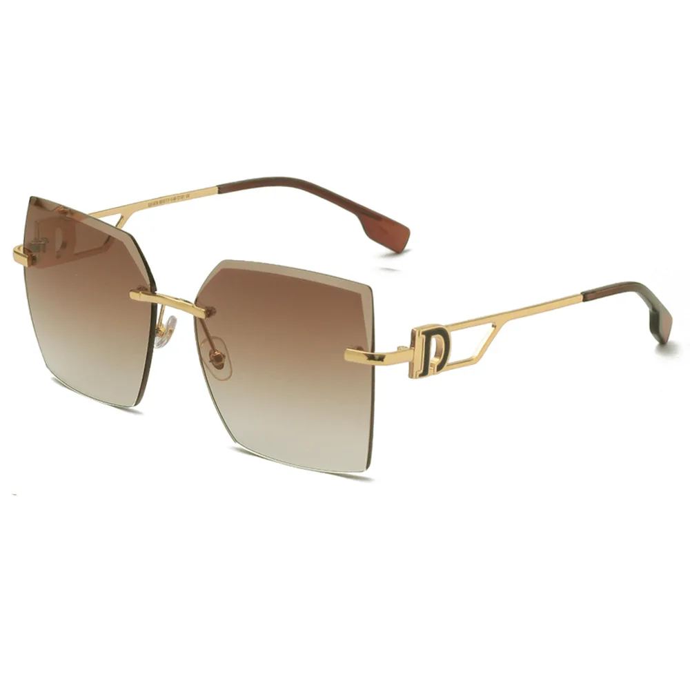 

Sunglasses 2022 Trend Trimming Edge Rimless AC Lens Sun Glasses For Men Women Driving Traveling Anti UV400 Eyewear