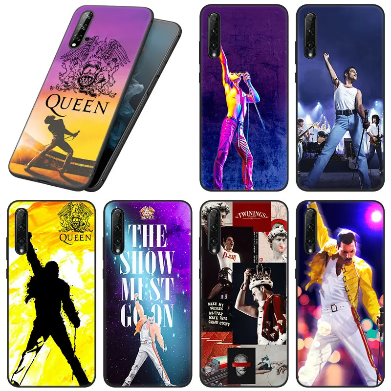 Чехол для телефона Queen Freddie Mercury черная Обложка Huawei Honor X7 X8 X9 5G 30i 20S 20E 10i 7S 8A 8S 8C 8X 9A 9C 9X