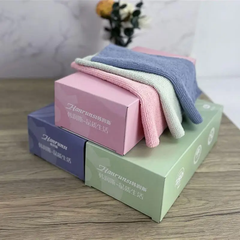 

Non Viscous Thickened Table Cleaning Cloth Kitchen Dishwashing Towel No Hair Loss Water Absorbent Cloth For Tableware Dish Towel