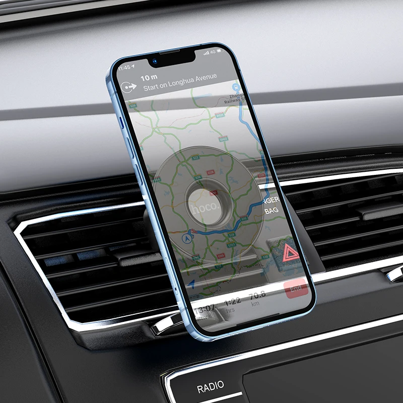 HOCO Magnetic Air Vent Phone Holder in Car For iPhone 12 13 Pro Max Universal Magnet Phone GPS Mount Bracket For Samsung Xiaomi