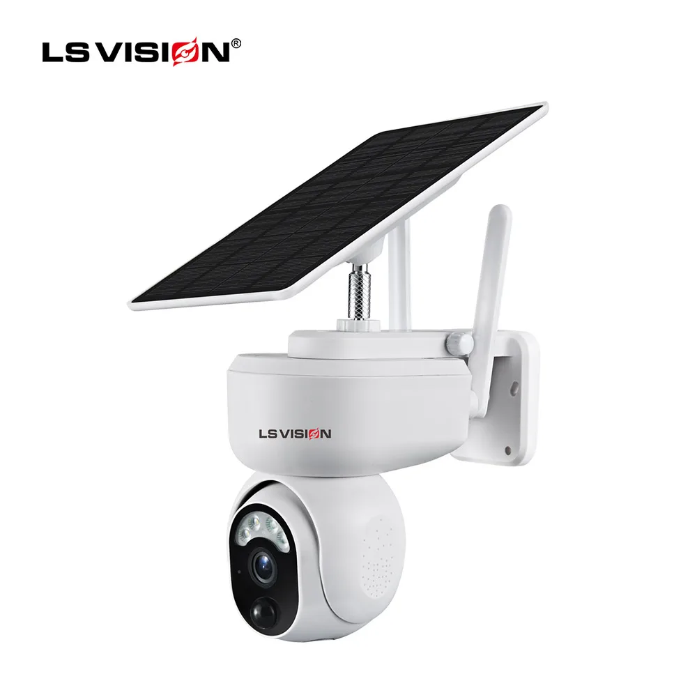 LSVISION 2MP Solar Camera Security Surveillance 1080P HD WiFi Camera 4G SIM Card Outdoor Long Standby CCTV Video Monitoring Cell