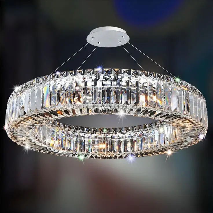 

wholesale modern chrome color ring circle shape pendant hanging lamp interior indoor lamp
