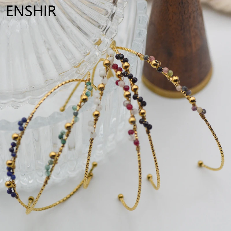 

Браслеты EHSHIR из нержавеющей стали 316L для женщин, французский браслет из натурального камня, нержавеющая сталь, Женский 팔찌