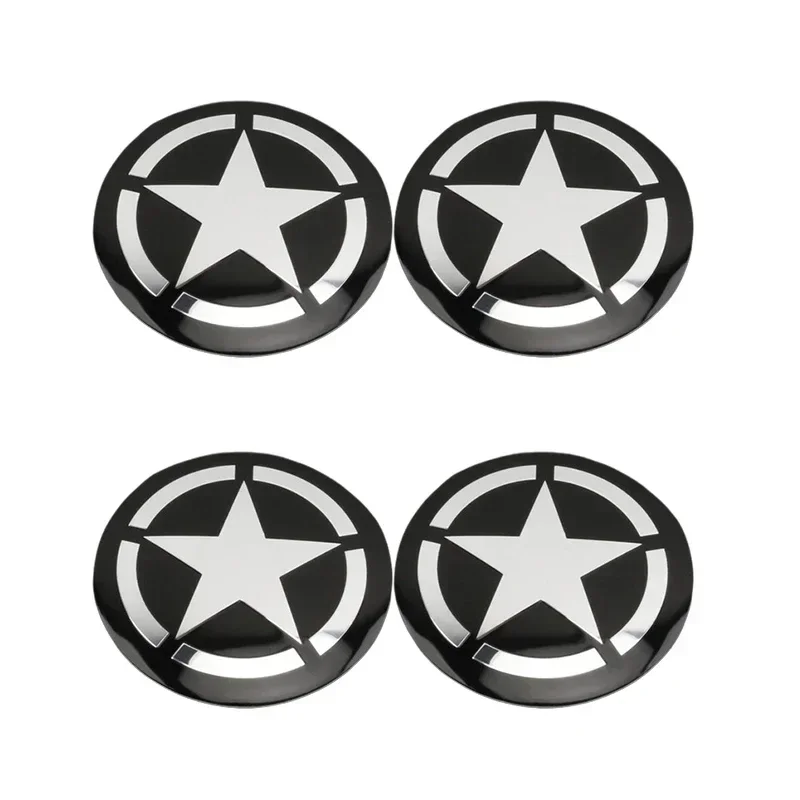 4 шт. 56 мм звездная эмблема центра колеса автомобиля колпаки ступиц наклейки для