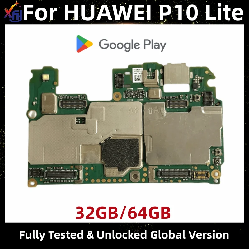 

Full Tested Logic Board For HUAWEI P10 Lite P10lite Motherboard Original Unlocked Mainboard 64GB 32GB ROM With Google Installed