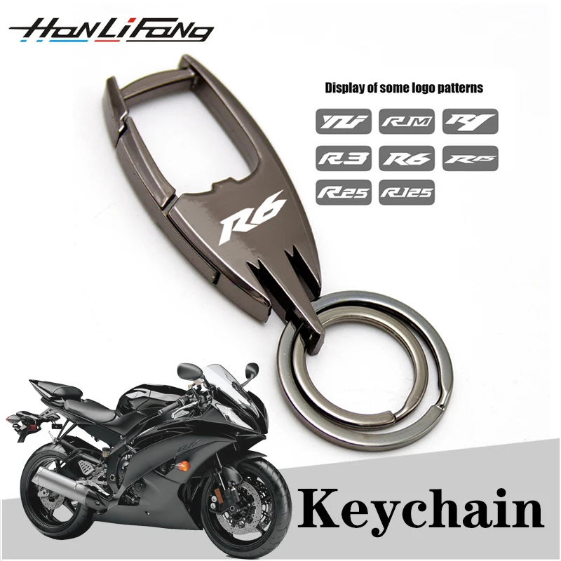 

Personalized Keychain For YAMAHA YZF R6 R1 R3 R15 R25 R125 R1M YZF 600R 1000R Lettering Keyring Accessories Motorcycle Key Chain