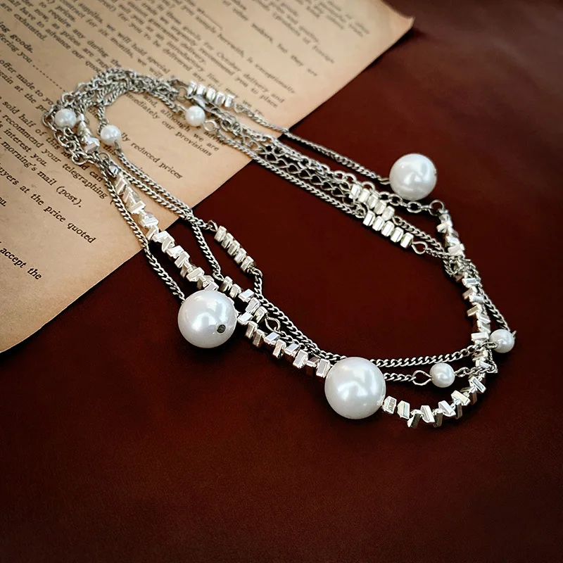 

Холодное разбитое длинное ожерелье с кисточкой ожерелье с цепочкой до ключиц