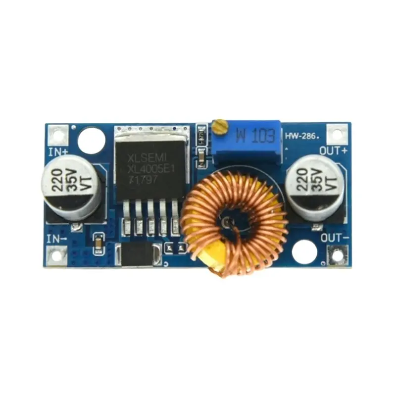 Фото Регулируемый понижающий преобразователь напряжения ABMR-2X XL4005, 5А, DC-DC, высокоточный, мощный, с большим диапазоном напряжения №4