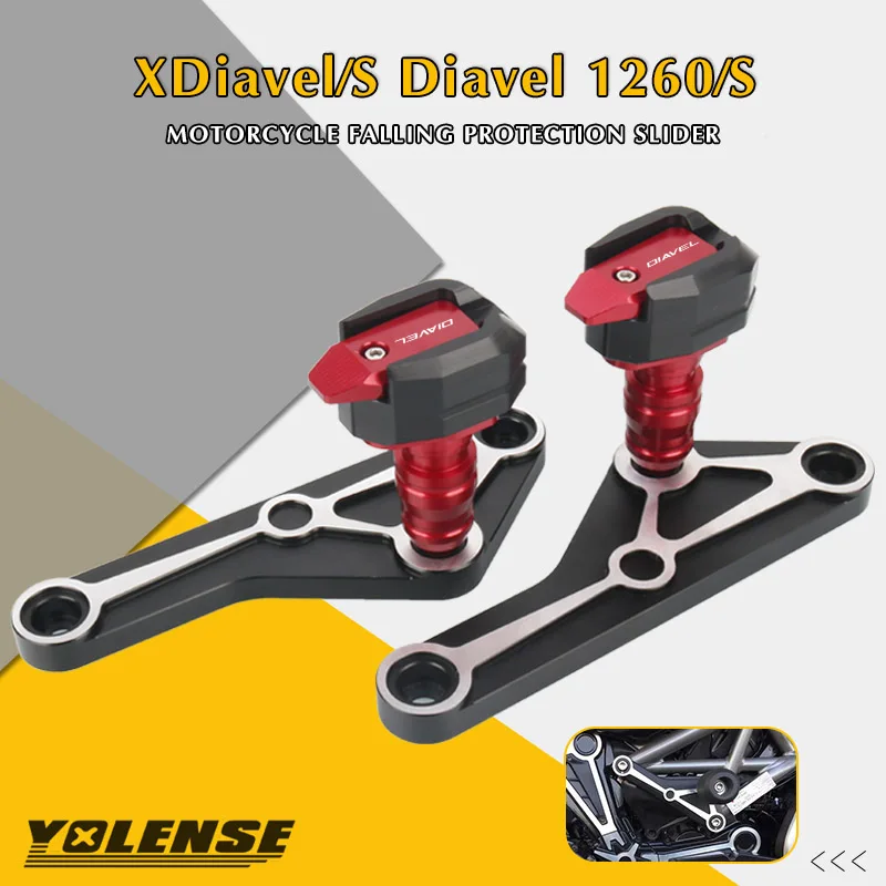Per Ducati X Diavel/S 16-18 Diavel 1260 1200S XDiavel 19-22 protezione anticaduta telaio cursore carenatura protezione Crash Pad
