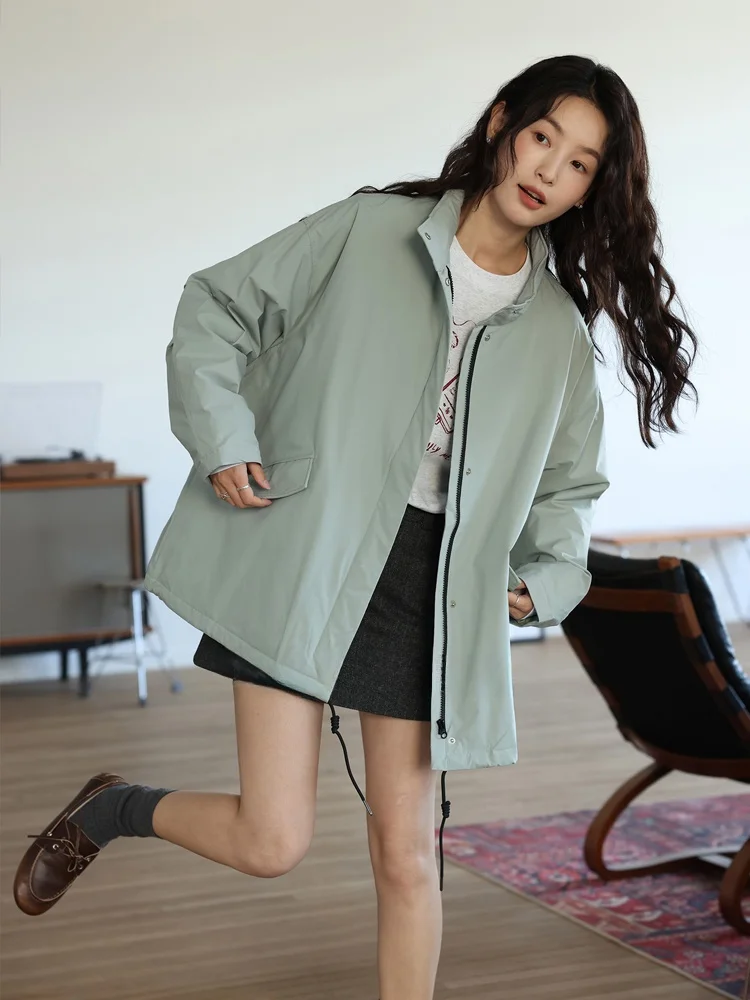 33 Открытый легкий польский плащ из 90% белого гусиного пуха Пуховик