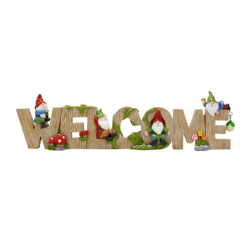 

594C Upgraded Welcome Sign set Welcome Letter Decoration Resin Letter Sign for Home