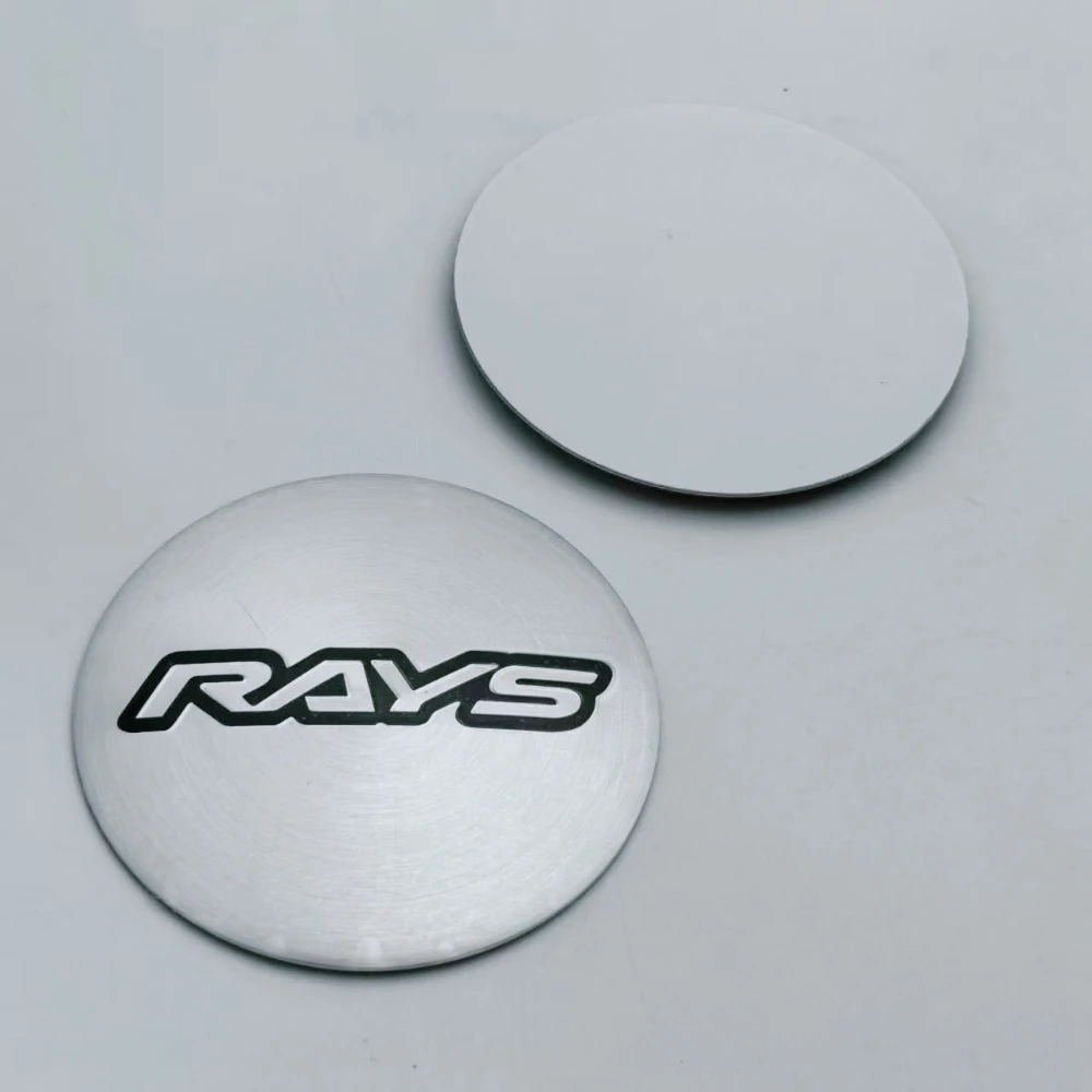Фото 4 шт. 45 мм 50 мм 56 мм 65 мм эмблемы RAYS, наклейки-аксессуары для автомобилей, для колпачков ступиц, центральных колпачков колес, заглушек дисков, замена значков на колпачках дисков №1