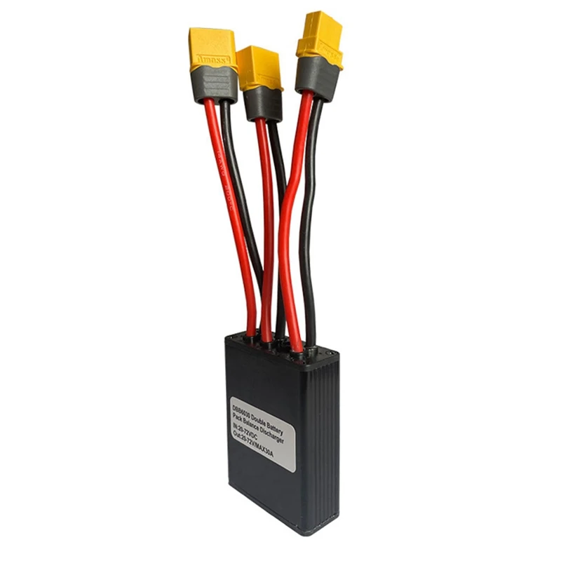 

1 PCS Double Battery Pack Discharge Converter Black 60 X 45 X 18Mm For Ebike 30A Dual Battery Pack Switch Balance Discharger