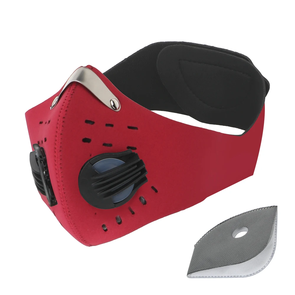 

Велосипедная маска с фильтром, защитная велосипедная маска с дыхательным клапаном, маски с активированным углем для защиты от загрязнений