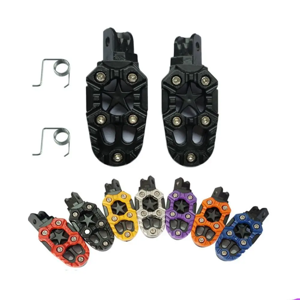 

1 Pair Universal Passenger Folding Non-Slip Rear Socle Pedal Motorcycle Pedals Rest Pegs Motorbike FootPegs