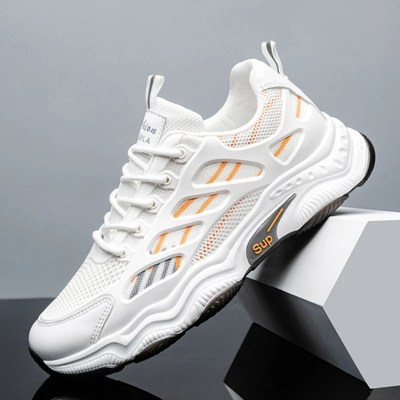 

Fashion Men Sneakers Mesh Casual Shoes Lace Up Mens Shoes Lightweight Vulcanized Shoe Walking Sneakers Zapatillas Hombre
