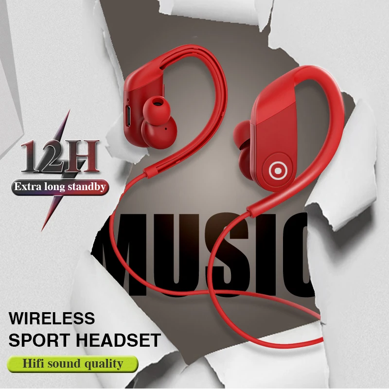 K98 K100 Bluetooth Earphones/Wireless Headphones/Sweatproof Sport Headsets/Stereo Bass Earbuds With Microphone for Mobile Phones - купить по