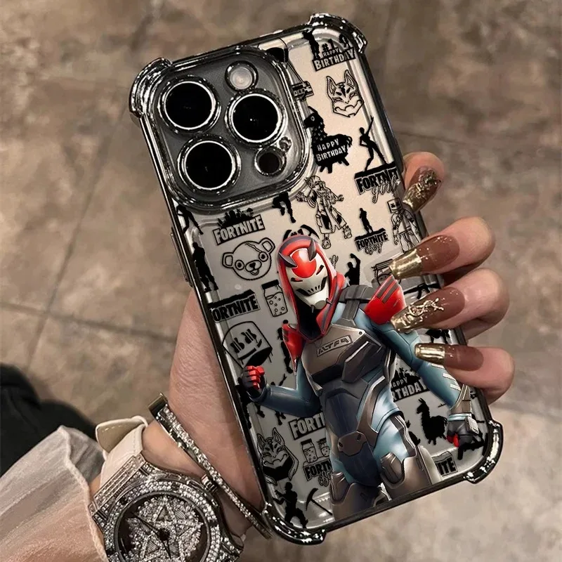 Фото Популярный чехол для телефона F-Fortnites Plating для Oppo Reno15 Reno14 Reno13 Reno12 Reno11 Reno10 Reno8 Reno7 Z F T Pro Plus 4G 5G №3