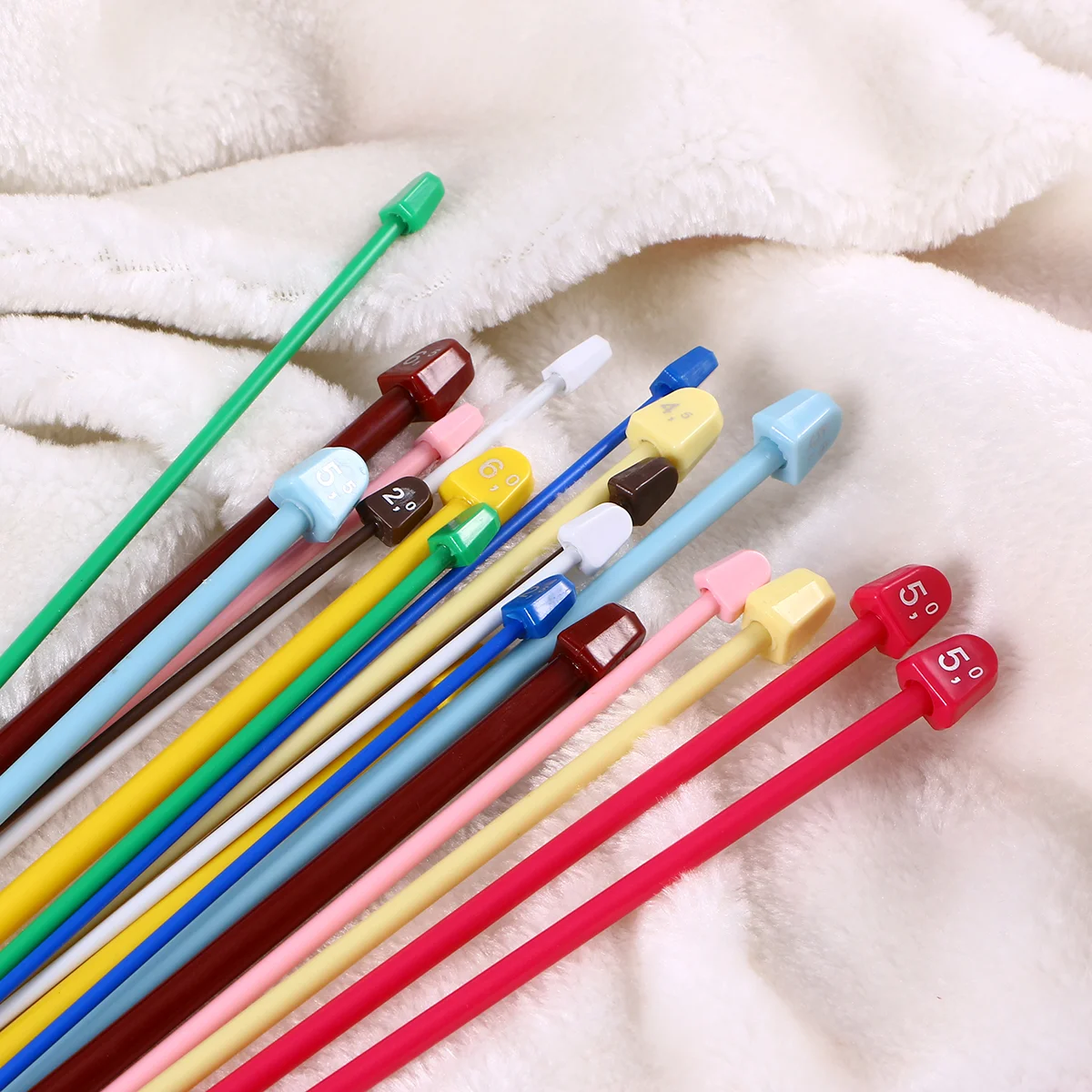 

Knitting Needles Needle Crochet Weaving Stick Tool Straight Hooks Wool Yarn Afghan Sweater Set Single Pointed Scarf Tunisian