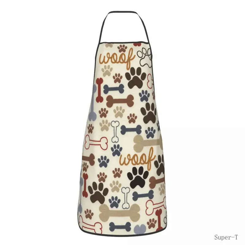 Фартук на заказ с изображением лап и костей собак фартук для взрослых шеф-повара